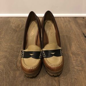 MIA Loafer Platform Heel